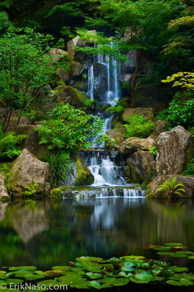 Waterfall At Japanes Gardens