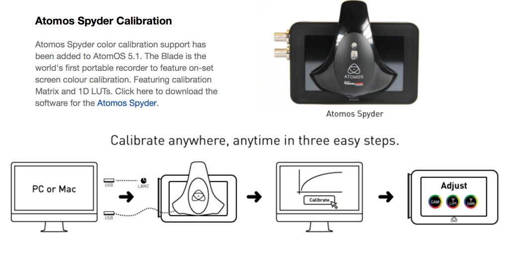 Spyder Calibration