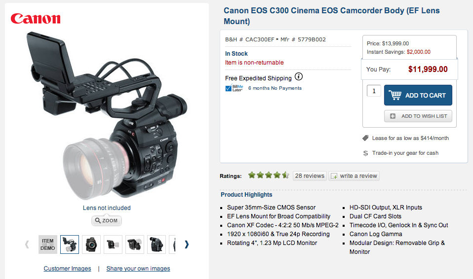 C300 B&H