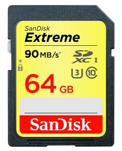 SanDisk Extreme SDXC UHS-I:U3 64GB Memory Card