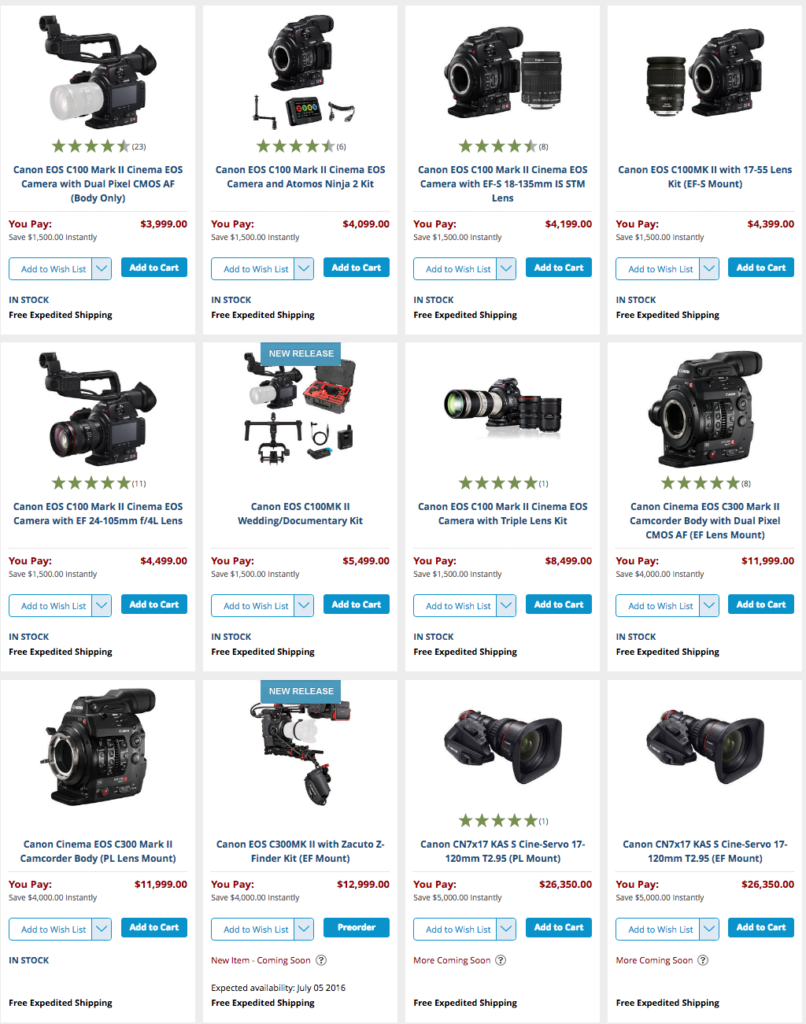 Canon rebate sale.